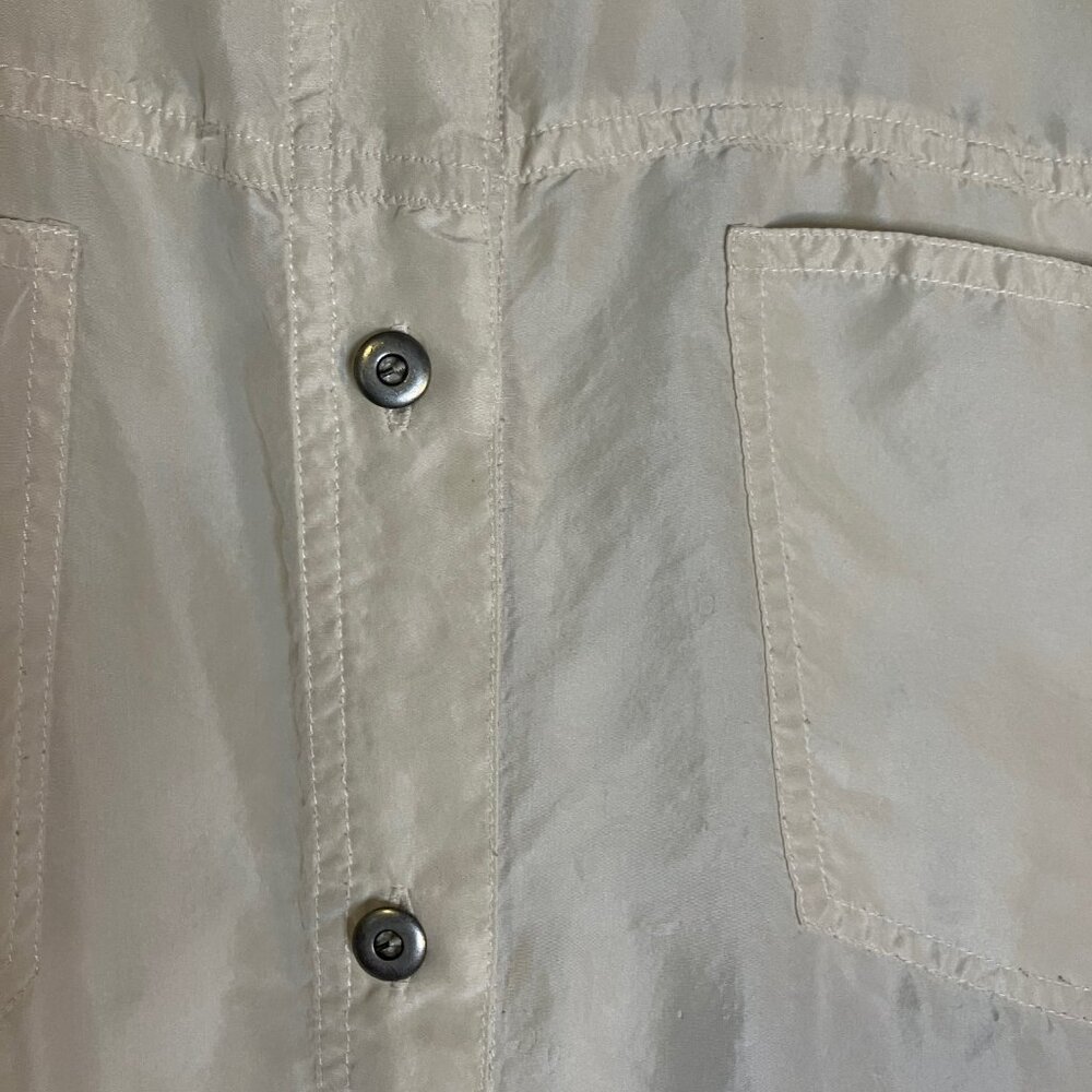 100% Silk Button Up Blouse. Vintage Gloria Vanderbilt. Large. - Picture 4 of 5